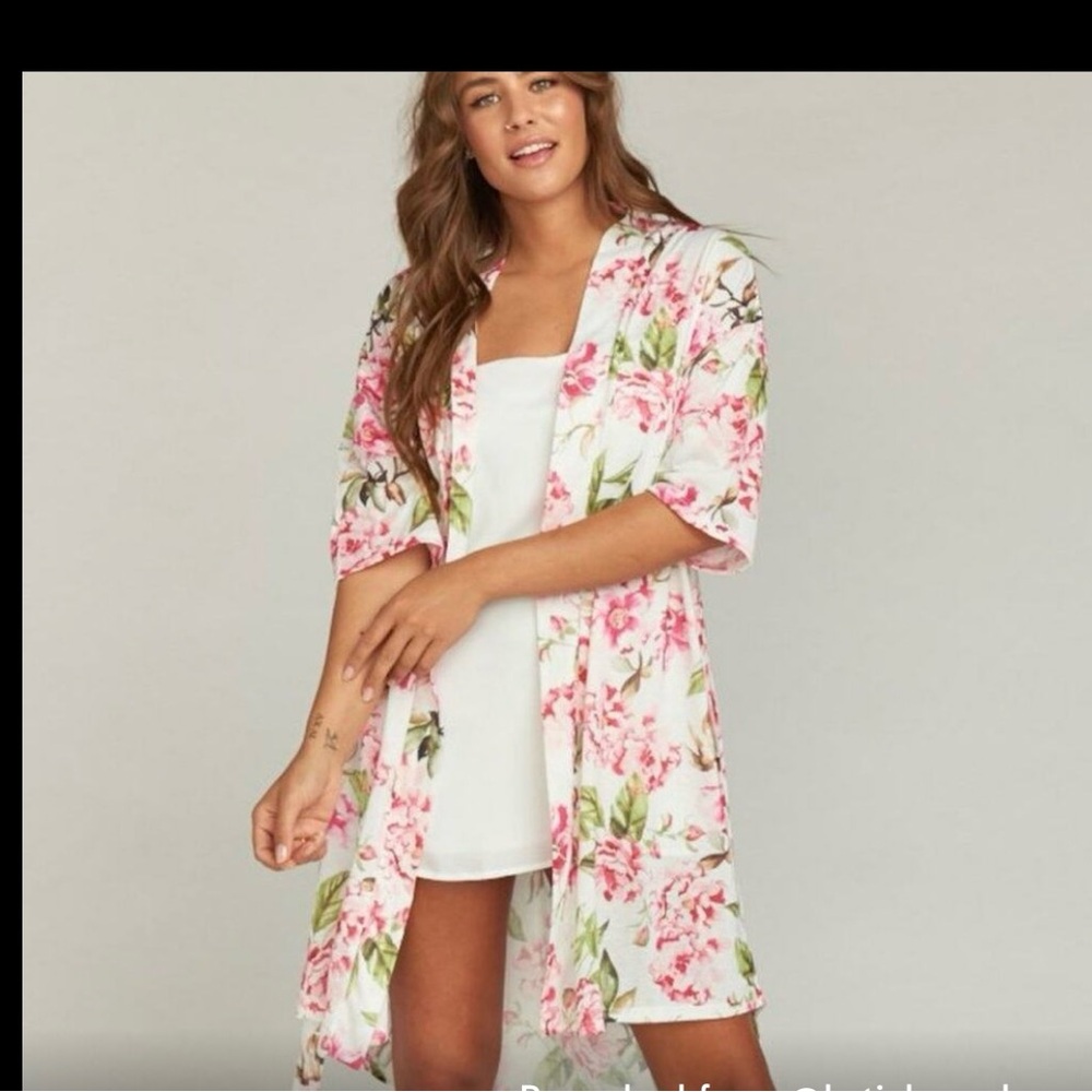 Show Me Your Mumu Brie Robe- Gardens of Bloom OS C0185